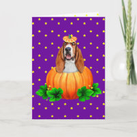 Basset Hound Halloween Jack-O-Lantern