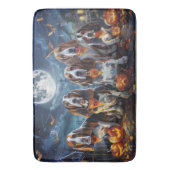 Basset Hound Halloween Spooky Badematte (Vorderseite Vertikal)