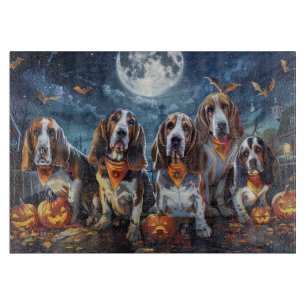 Basset Hound Halloween Spooky Schneidebrett