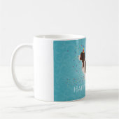 Basset Hound Happy Birthday Design Kaffeetasse (Links)