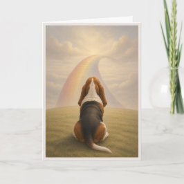 Basset Hound Haustier Beileidskarte Karte