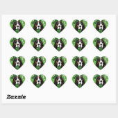 Basset Hound Herz-Aufkleber (Blatt)