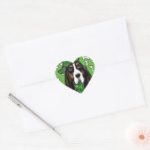 Basset Hound Herz-Aufkleber (Umschlag)
