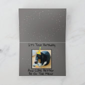 Basset Hound Hintern Funny Birthday Card Karte (Innenseite)