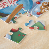 Basset Hound Holiday Baking: Festliche Weihnachten Puzzle (Seite)