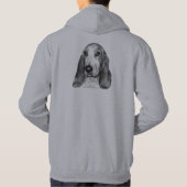Basset Hound Hoodie (Rückseite)
