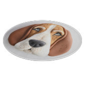 Basset Hound Hund 3D Inspiriert Schneidebrett (Ecke)