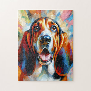 Basset Hound Hund Acrylic Print Dog Lover Geschenk Puzzle