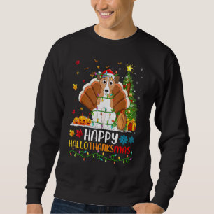 Basset Hound Hund Basset Hound Hellothanksmas Sweatshirt