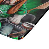 Basset Hound Hund Fahrrad St. Patrick's Day Schneidebrett (Ecke)