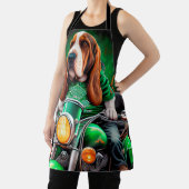 Basset Hound Hund Fahrrad St. Patrick's Day Schürze (InSitu)