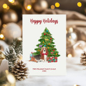 Basset Hound Hund Familie Weihnachten