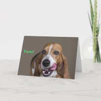 Basset Hound Hund Geburtskarte