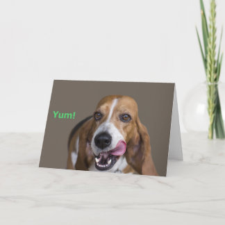 Basset Hound Hund Geburtskarte Karte