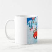 Basset Hound Hund in Weihnachten Lieferung LKW Sch Kaffeetasse (Links)