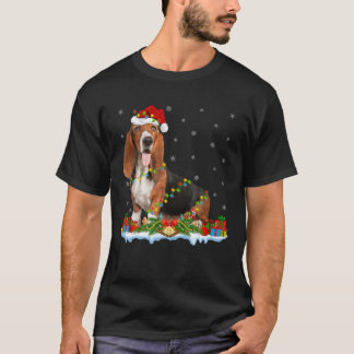 Basset Hound Hund Lover Matching Santa Basset Houn T-Shirt