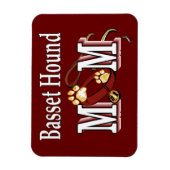 Basset Hound Hund MAMA Magnet (Vertikal)