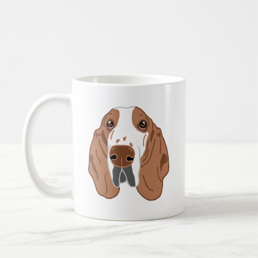 Basset Hound Hund Mama Tasse (Links)