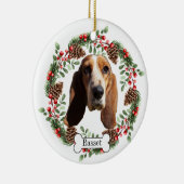 Basset Hound Hund Personalisiert Pet Ornament (Rechts)