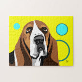 Basset Hound-Hund Puzzle (Horizontal)