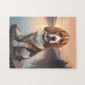 Basset Hound Hund   Puzzle (Horizontal)