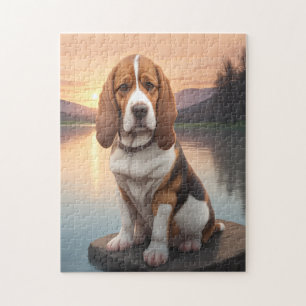 Basset Hound Hund Puzzle