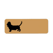 Basset Hound Hund Silhouette (Vorne)