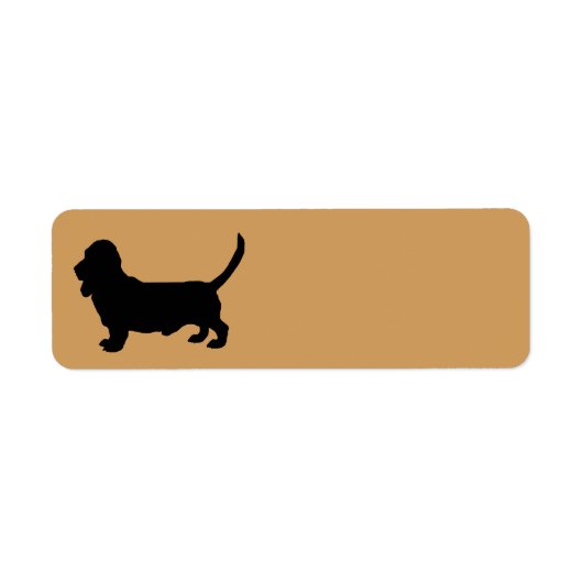 Basset Hound Hund Silhouette (Vorne)