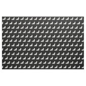 Basset Hound Hund Silhouette Stoff (Fat Quarter (45,7 x 55,9 cm))