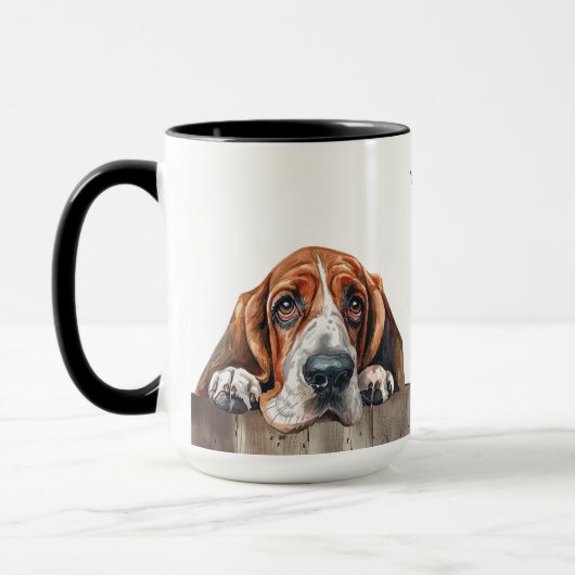 Basset Hound Hund Tasse (Links)