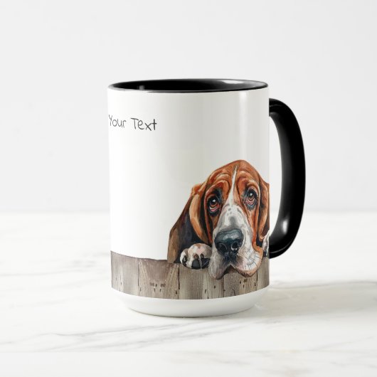 Basset Hound Hund Tasse (VorderseiteRechts)