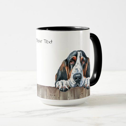 Basset Hound Hund Tasse (VorderseiteRechts)