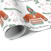 Basset Hound Hund tragen Weihnachts Sweater Festiv Geschenkpapier (Rolleneckpunkt)