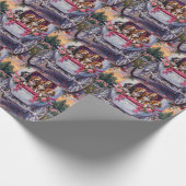 Basset Hound Hund Valentinstag Geschenkpapier (Ecke)