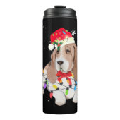 Basset Hound Hund Weihnachten Weihnachten Weihnach Thermosbecher (Vorderseite)