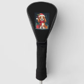 Basset Hound Hund WeihnachtsOutfits Weihnachtsmann Golf Headcover (Vorderseite)