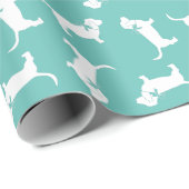 Basset Hound Hund Welpe Geschenkpapier (Rolleneckpunkt)