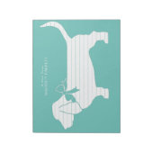 Basset Hound Hund Welpe Notizblock (Rotiert)