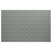 Basset Hound Hunde in Grauen Stoff (Fat Quarter (45,7 x 55,9 cm))
