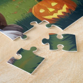 Basset Hound Hunde Pumpkin Halloween Funny Puzzle (Seite)