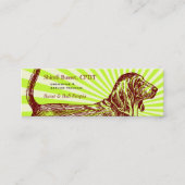Basset Hound-Hundeexplosion Mini Visitenkarte (Vorderseite)