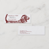 Basset Hound-Hundegeschäft Mini Visitenkarte (Vorne/Hinten)