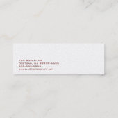 Basset Hound-Hundegeschäft Mini Visitenkarte (Rückseite)