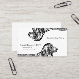 Basset Hound-Hundegeschäft Visitenkarte