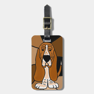 Basset Hound-Hundekunst Gepäckanhänger