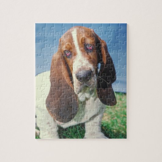 Basset Hound-Hundepuzzlespiel Puzzle (Vertikal)