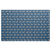 Basset Hound Hundeschwache blau Stoff (Fat Quarter (45,7 x 55,9 cm))