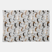 Basset Hound Hundknochen und Paare Geschirrtuch (Horizontal)