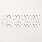 Basset Hound Hundyoga Yogamatte (Vorderseite (Horizontal))