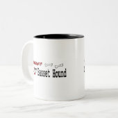 Basset Hound (I Liebe) Tasse (Vorderseite Links)